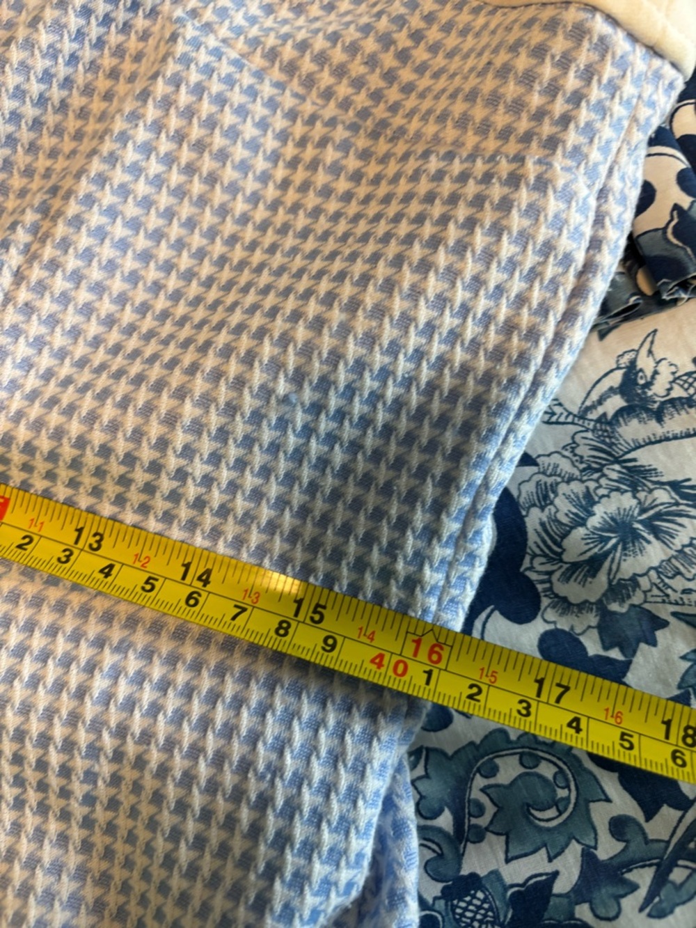 Tommy Hilfiger Preppy Houndstooth Blue and White Sheath Dress~8 - Picture 9 of 11